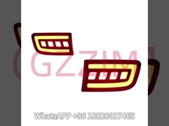 এলইডি বাম্পার লাইট রিয়ার মিগ ল্যাম্প ব্রেক লাইট ডায়নামিক টার্ন সিগন্যাল রিফ্লেক্টর প্রাদোর জন্য