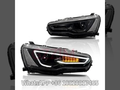 অটো পার্টস এবিএস প্লাস্টিক এলইডি ফ্রন্ট লাইট পার্টস হেড ল্যাম্প Mitsubishi Lancer 2008-2018 এর জন্য