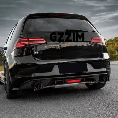 ABS/PP Material Rear Bumper Lip Spoiler Diffuser for Golf 7.5 To GT Style